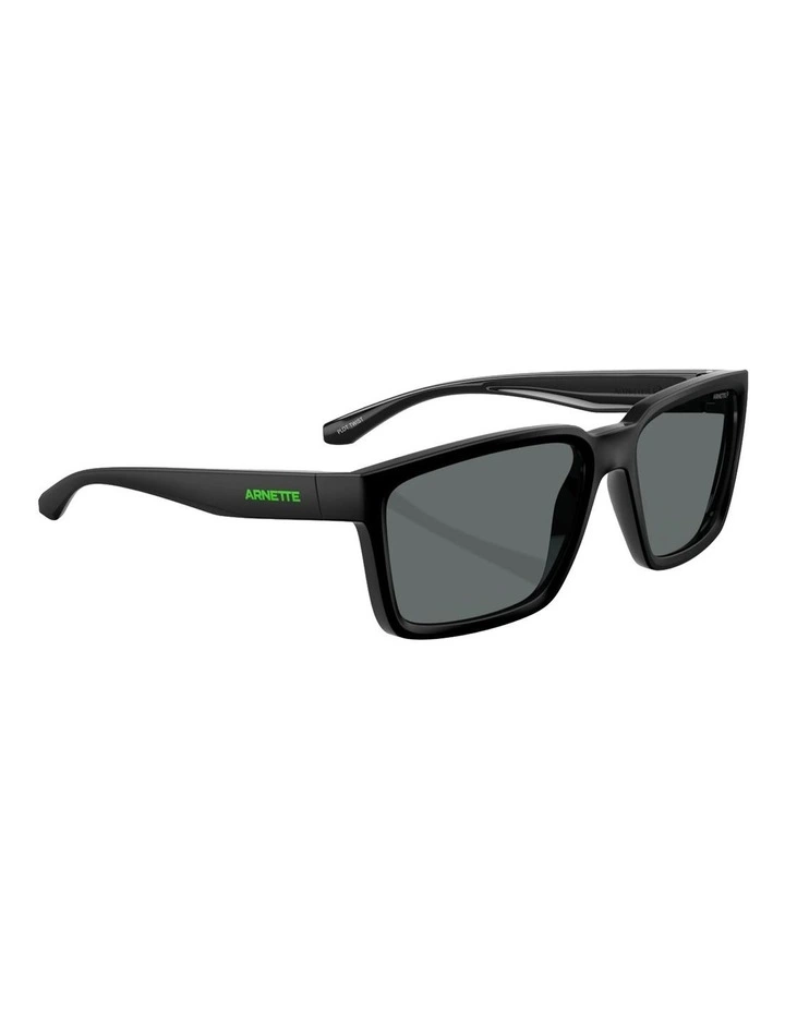 Plot Twist Injected Polarised Sunglasses in Black image 6
