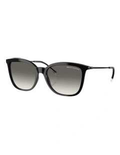 Injected Sunglasses in Shiny Black