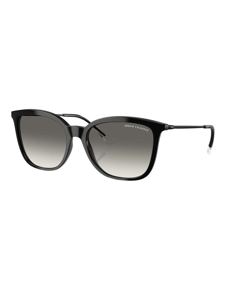 Injected Sunglasses in Shiny Black image 1