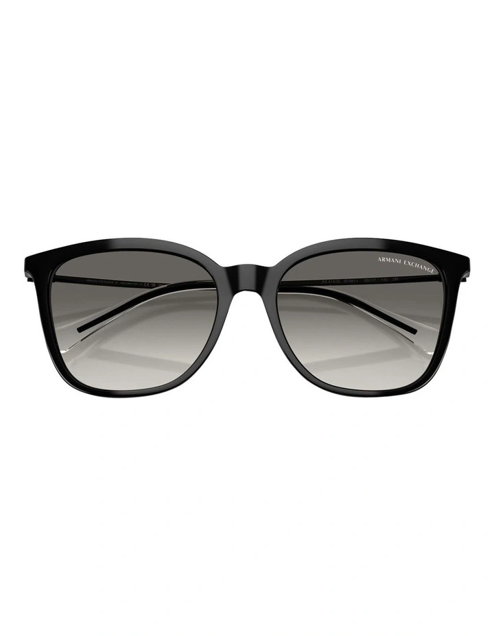 Injected Sunglasses in Shiny Black image 2