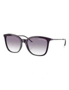 Injected Sunglasses in Shiny Dark Purple
