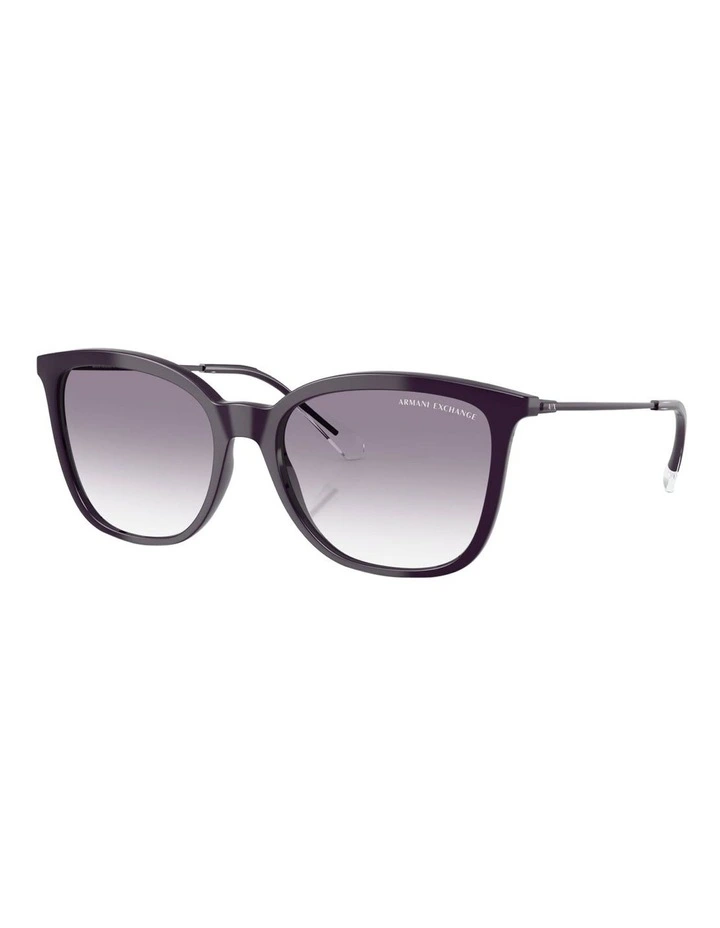 Injected Sunglasses in Shiny Dark Purple image 1