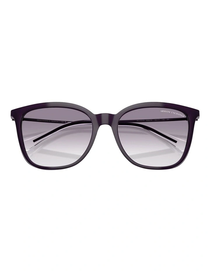 Injected Sunglasses in Shiny Dark Purple image 2