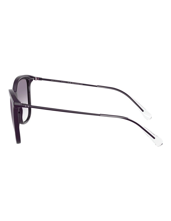 Injected Sunglasses in Shiny Dark Purple image 3