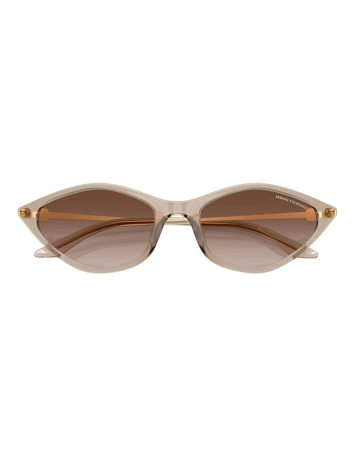 Injected Sunglasses in Opalescent Light Beige image 2