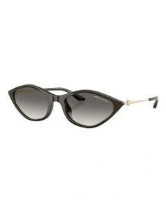 Injected Sunglasses in Opalescent Dark Grey