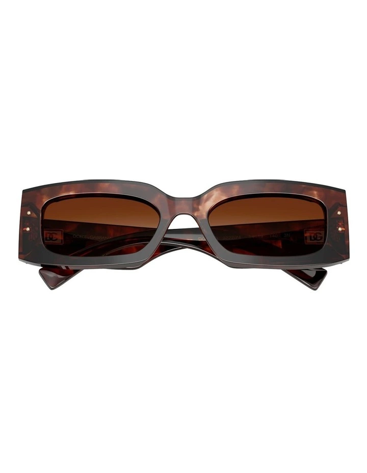 Dolce&Gabbana Acetate Sunglasses in Red image 5