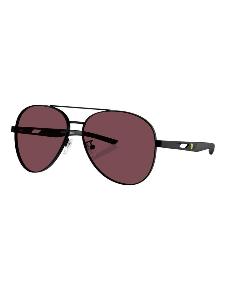 Scuderia Ferrari Metal Sunglasses in Black image 1