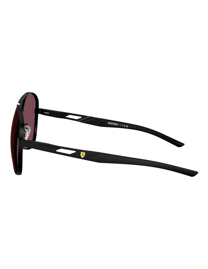 Scuderia Ferrari Metal Sunglasses in Black image 3