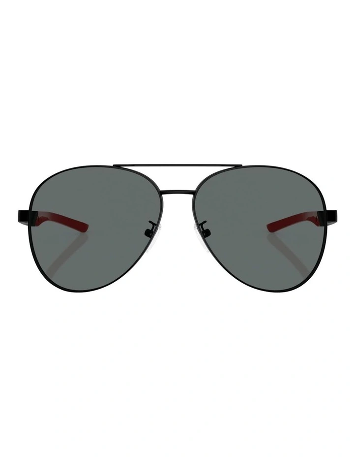Scuderia Ferrari Metal Polarised Sunglasses in Black image 2