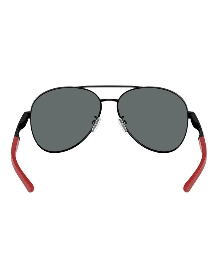 Scuderia Ferrari Metal Polarised Sunglasses in Black image 4