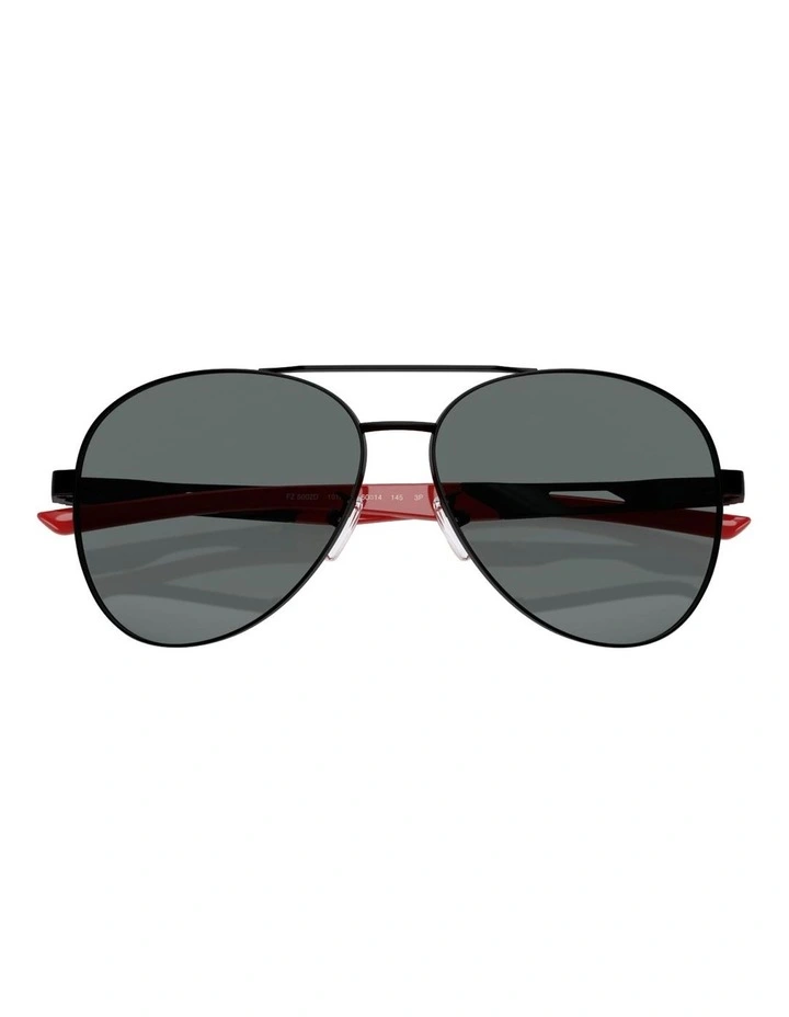 Scuderia Ferrari Metal Polarised Sunglasses in Black image 5