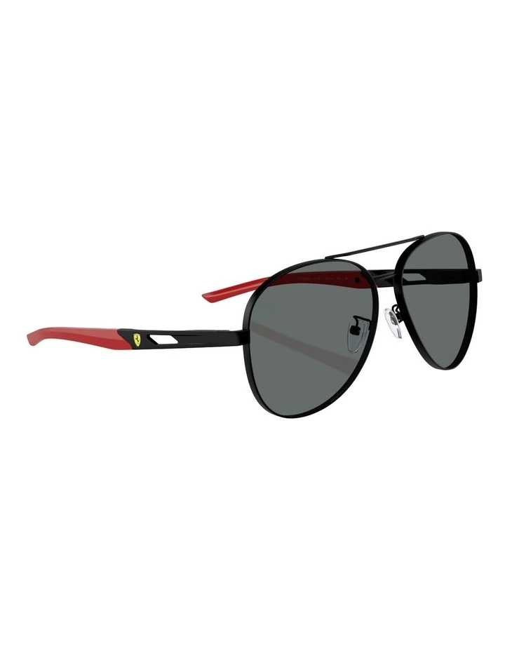 Scuderia Ferrari Metal Polarised Sunglasses in Black image 6