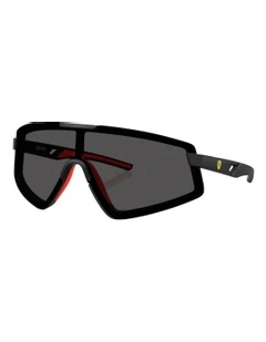 Scuderia Ferrari  Injected Sunglasses in Black