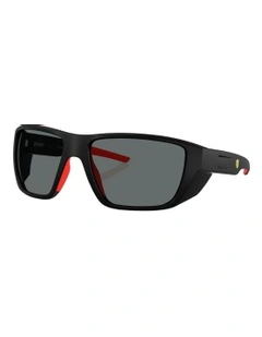 Scuderia Ferrari  Injected Polarised Sunglasses in Black