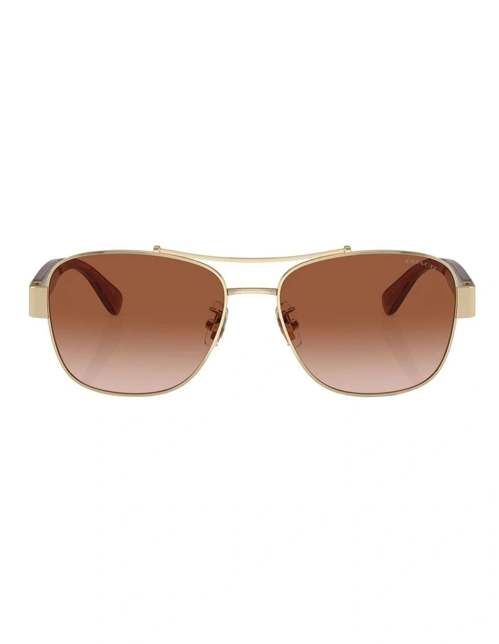 Metal Sunglasses CR617 in Gold image 2