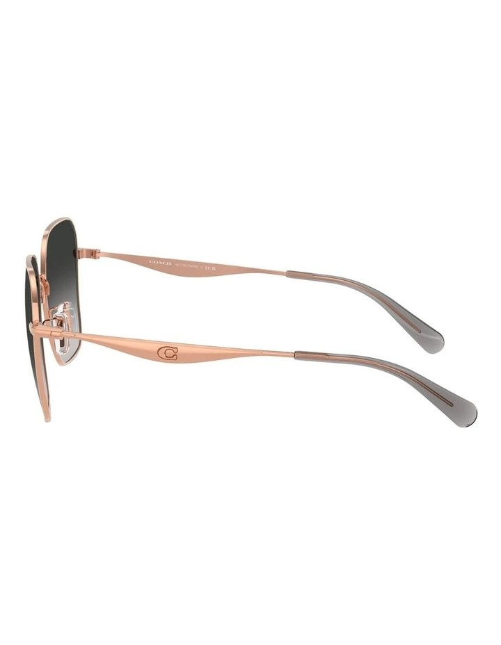 Coach CW189 Metal Sunglasses in Gold image 3