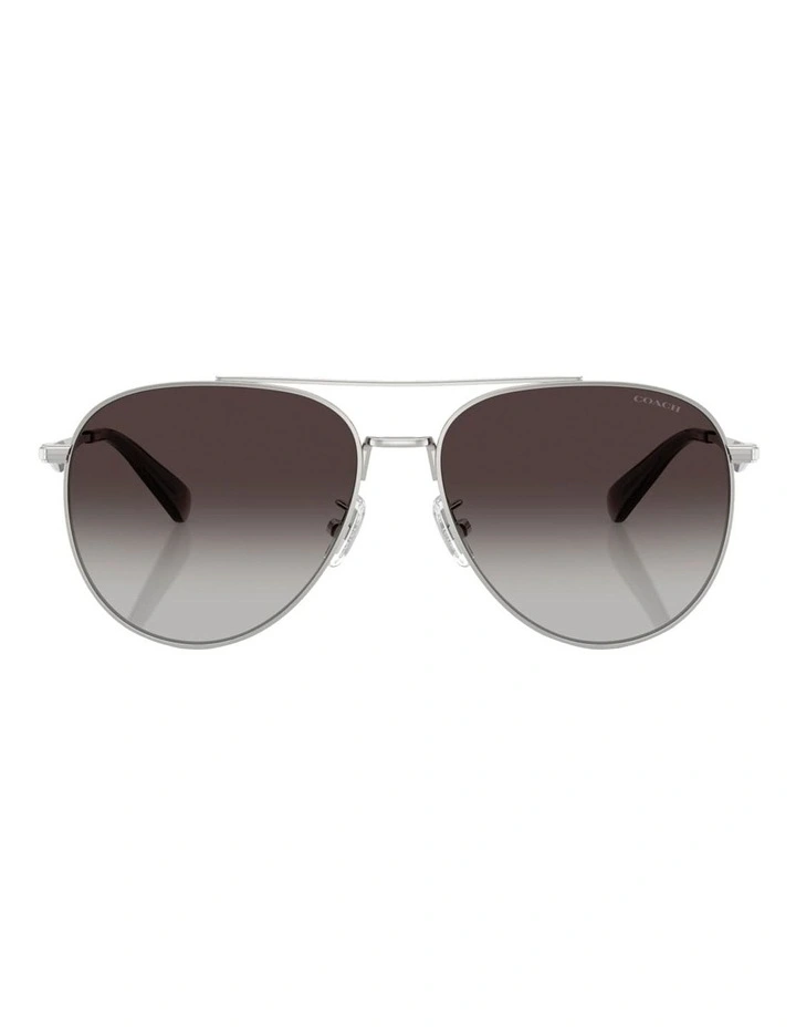 Coach CW193 Metal Sunglasses in Silver image 2