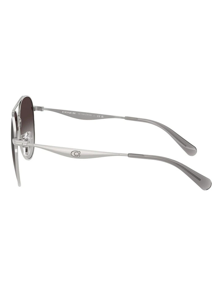 Coach CW193 Metal Sunglasses in Silver image 3