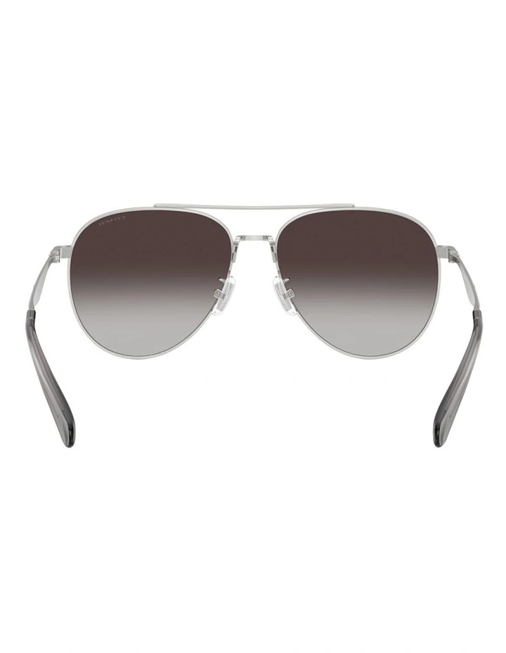 Coach CW193 Metal Sunglasses in Silver image 4