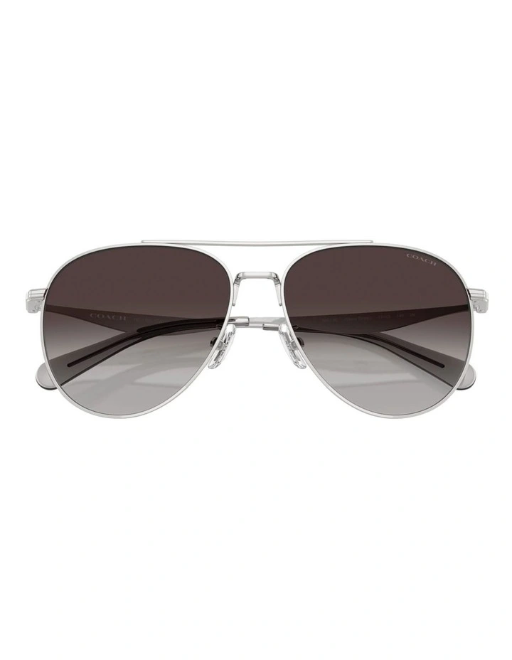 Coach CW193 Metal Sunglasses in Silver image 5