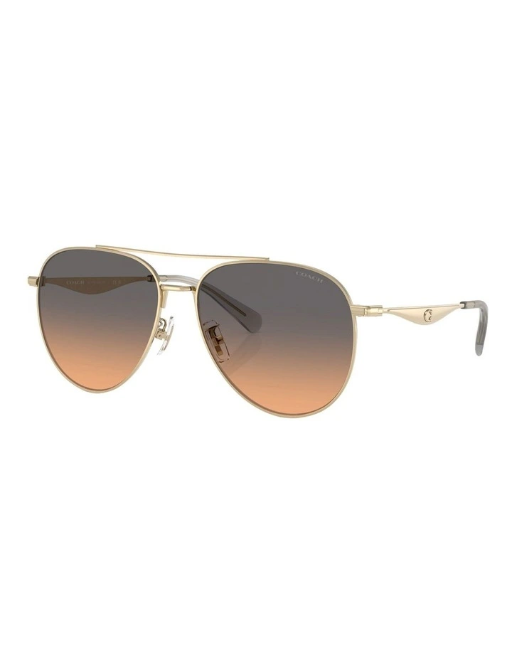 Coach CW193 Metal Sunglasses in Gold image 1