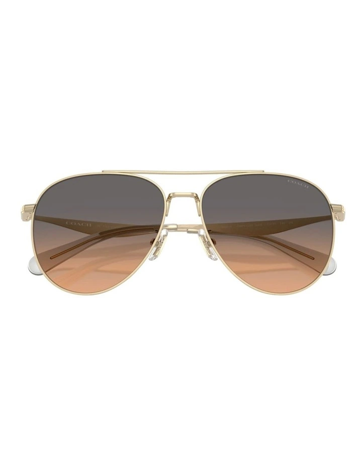 Coach CW193 Metal Sunglasses in Gold image 5