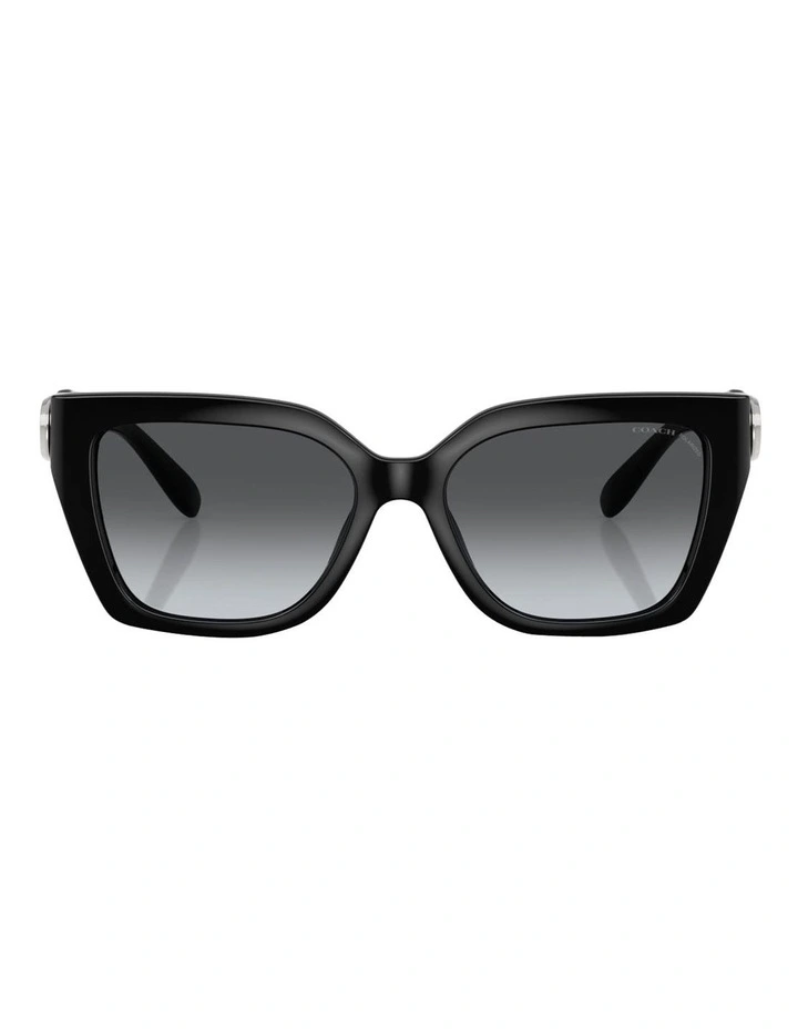 Coach CW195 Injected Polarised Sunglasses in Black image 2