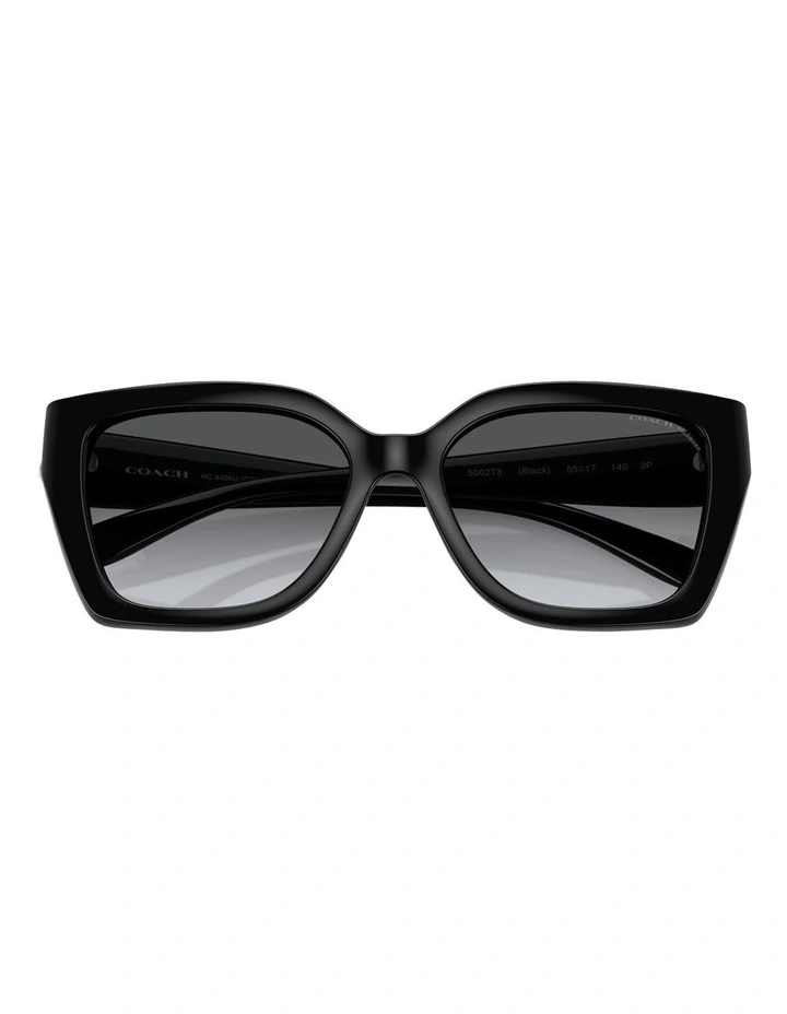 Coach CW195 Injected Polarised Sunglasses in Black image 5