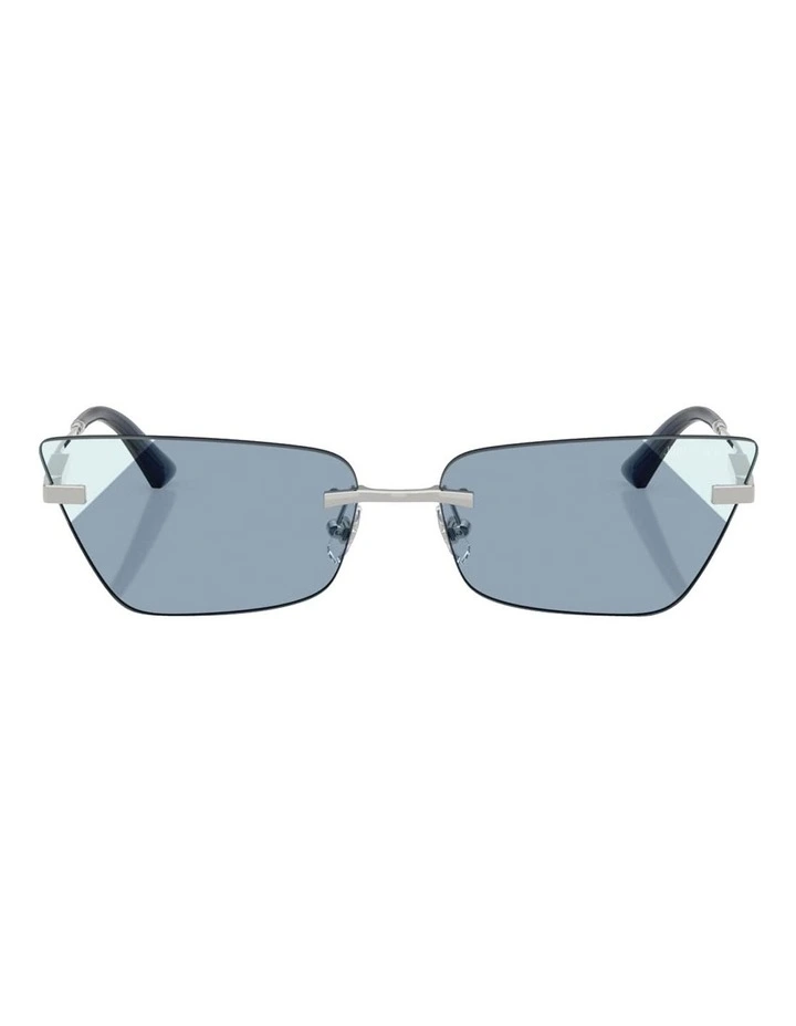 Jimmy Choo Metal Sunglasses in Silver image 2