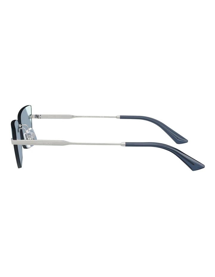 Jimmy Choo Metal Sunglasses in Silver image 3
