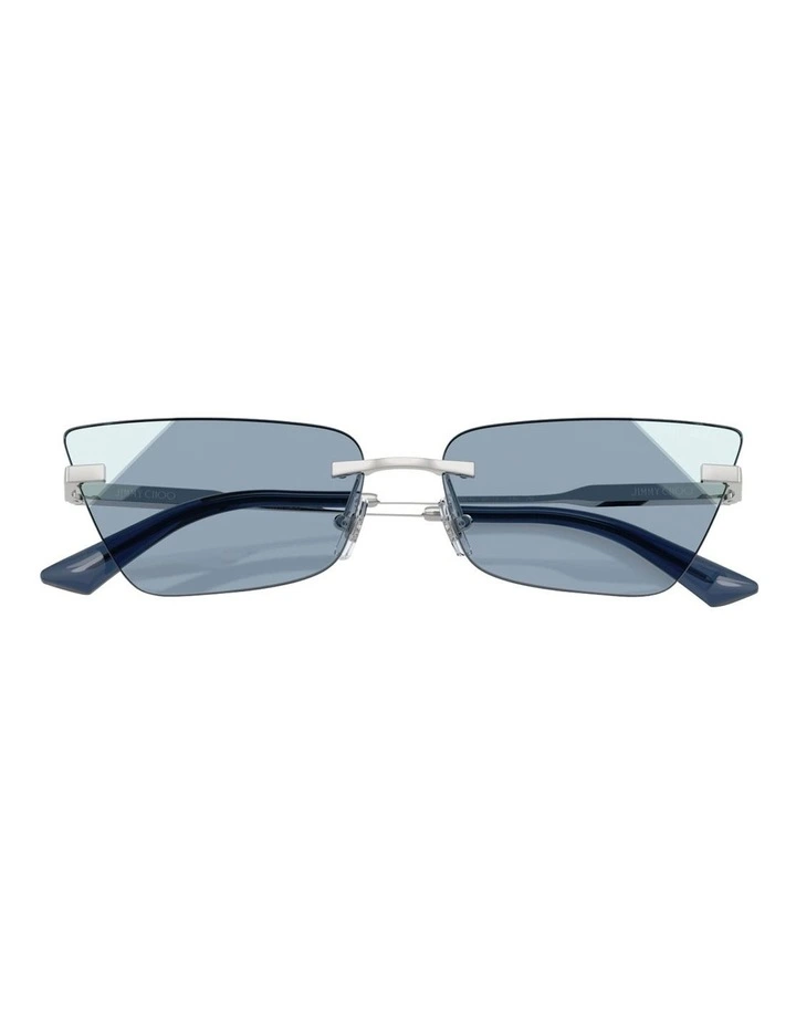 Jimmy Choo Metal Sunglasses in Silver image 5
