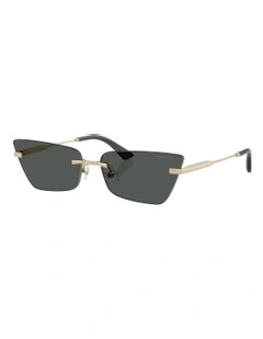 Jimmy Choo  Metal Sunglasses in Gold