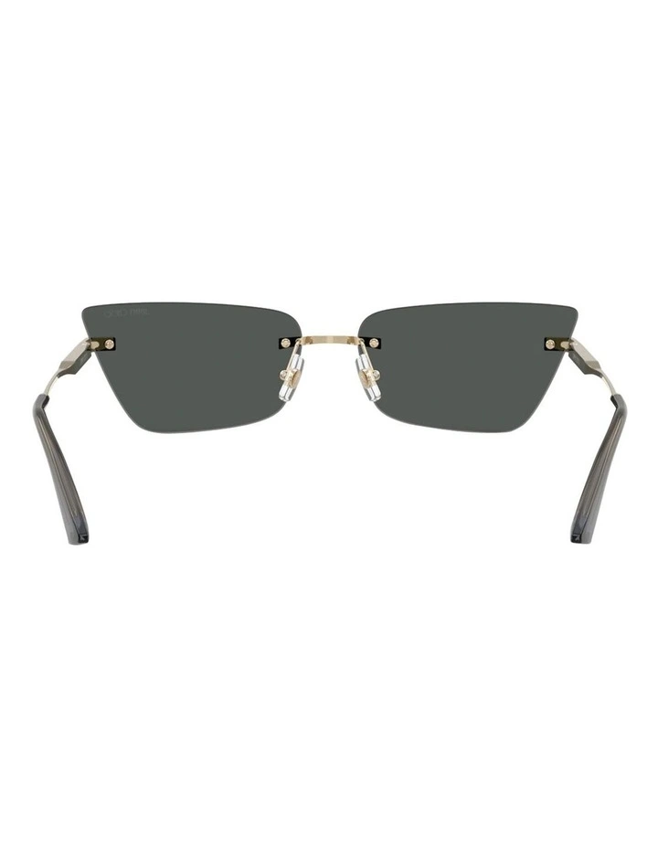 Jimmy Choo Metal Sunglasses in Gold image 4
