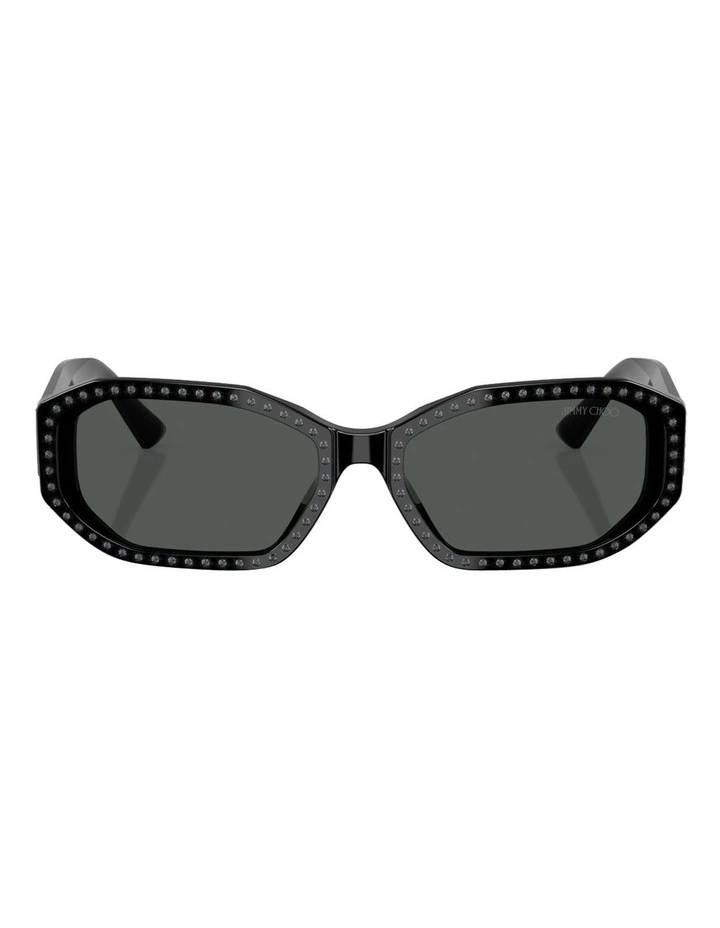 Acetate Sunglasses in Black image 2