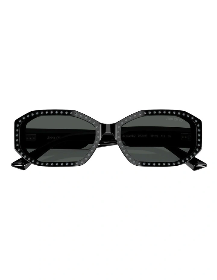 Acetate Sunglasses in Black image 5