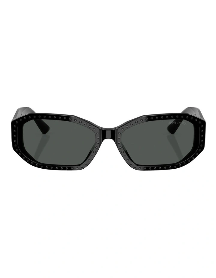 Acetate Sunglasses in Black image 2