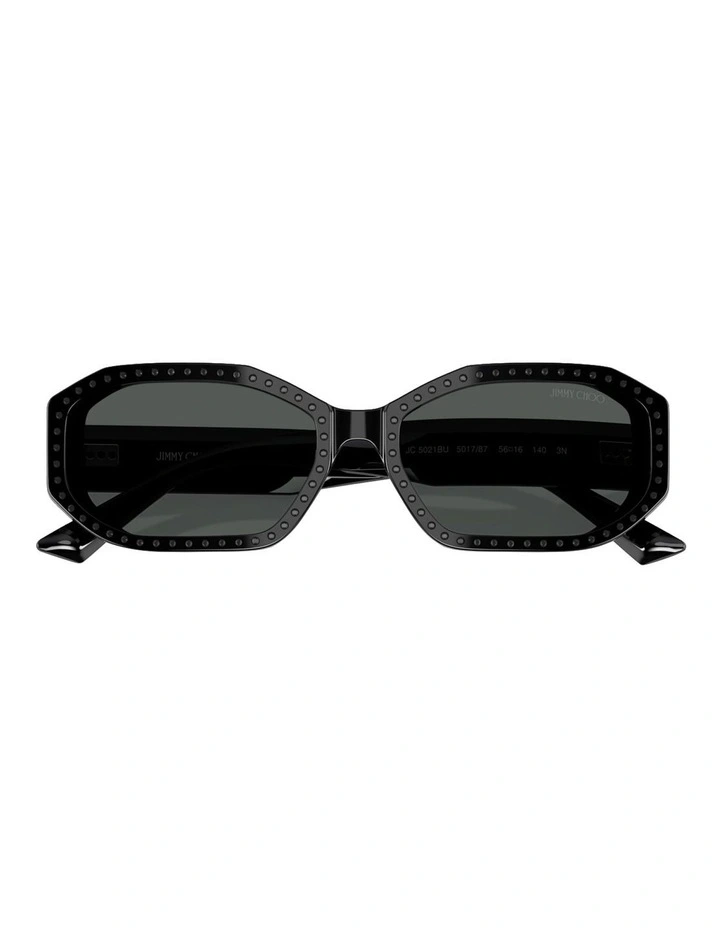 Acetate Sunglasses in Black image 5