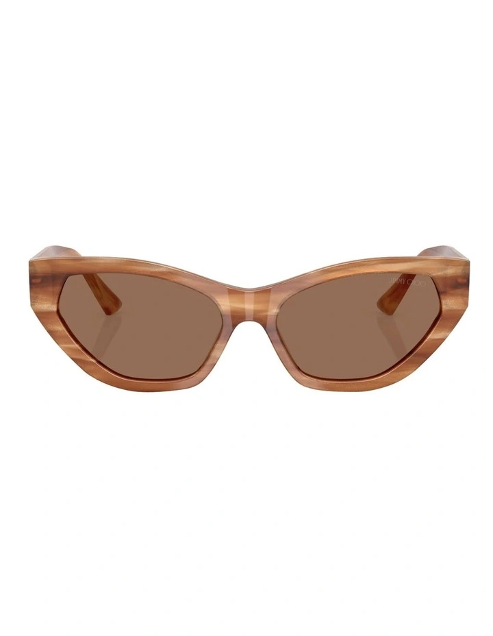 Acetate Sunglasses in Brown image 2