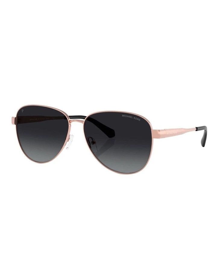 Biarritz Metal Polarised Sunglasses in Pink image 1