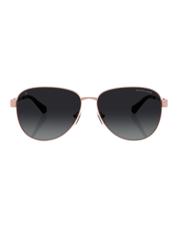 Biarritz Metal Polarised Sunglasses in Pink image 2