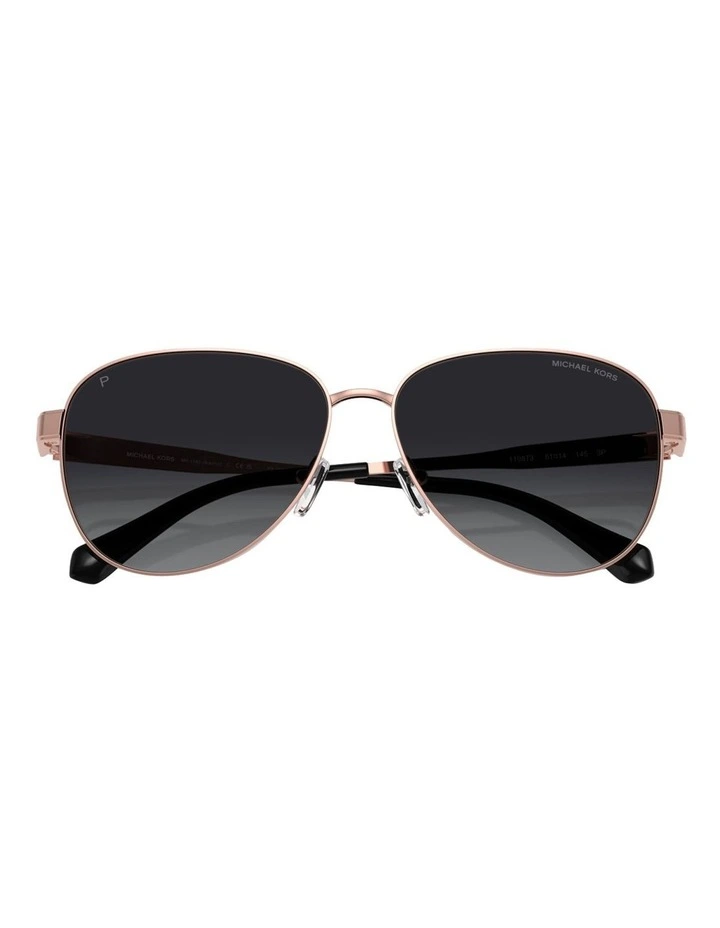 Biarritz Metal Polarised Sunglasses in Pink image 5