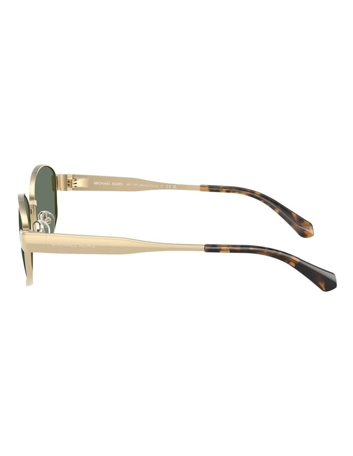 Monte Carlo Metal Sunglasses in Gold image 3