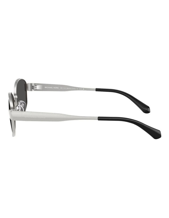 Monte Carlo Metal Sunglasses in Silver image 3