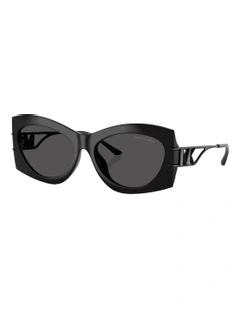 Navarra Injected Sunglasses in Black