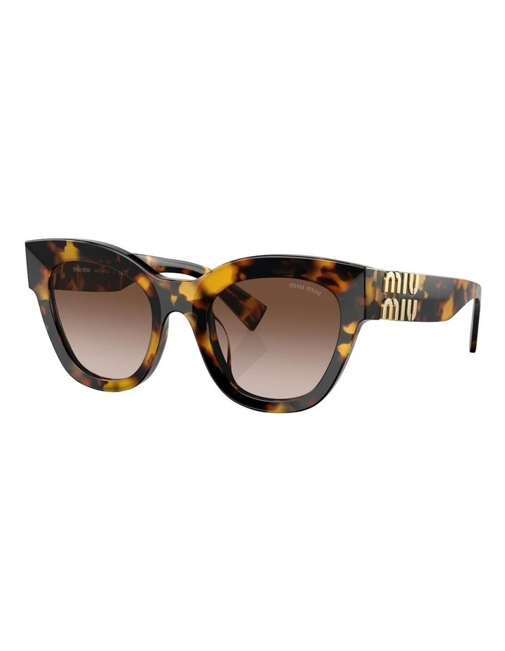 Miu Miu MU 01YS Acetate Sunglasses in Tortoise image 1