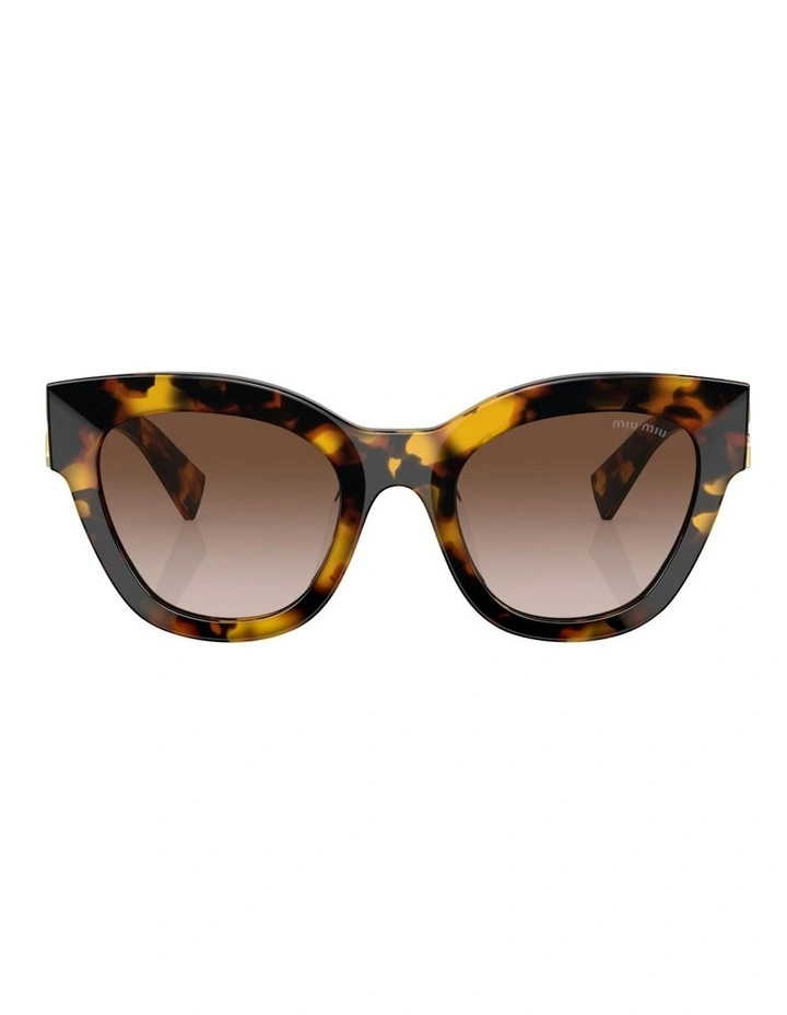 Miu Miu MU 01YS Acetate Sunglasses in Tortoise image 2
