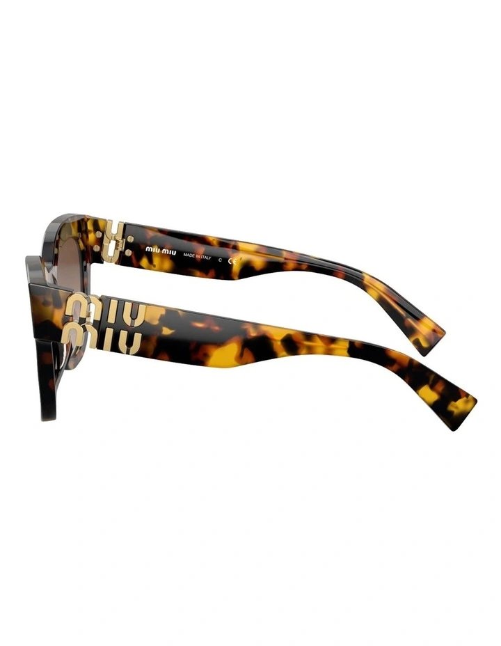 Miu Miu MU 01YS Acetate Sunglasses in Tortoise image 3