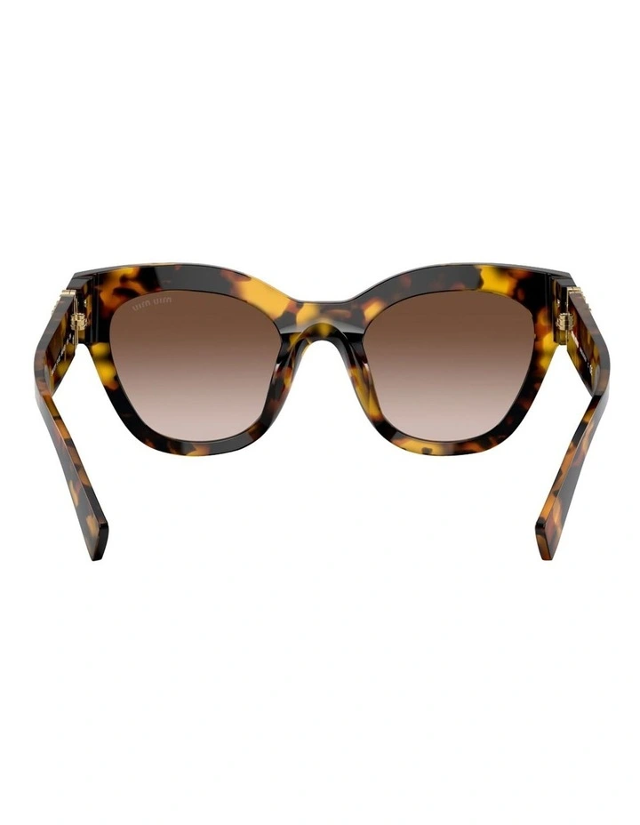 Miu Miu MU 01YS Acetate Sunglasses in Tortoise image 4