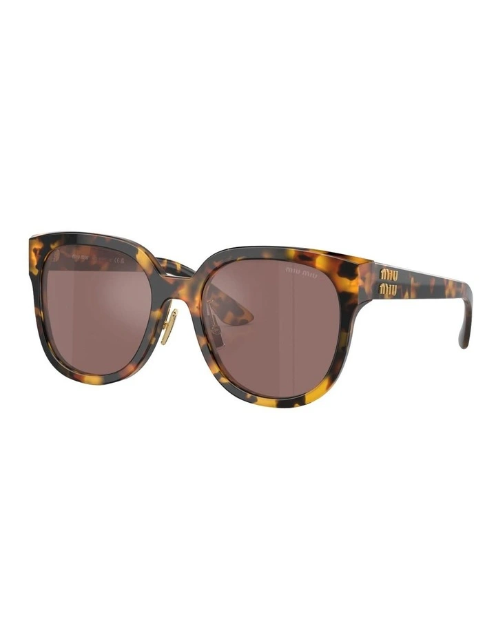 Miu Miu MU 01ZS Acetate Sunglasses in Tortoise image 1